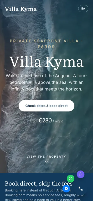 Kyma Villa Concept — mobile